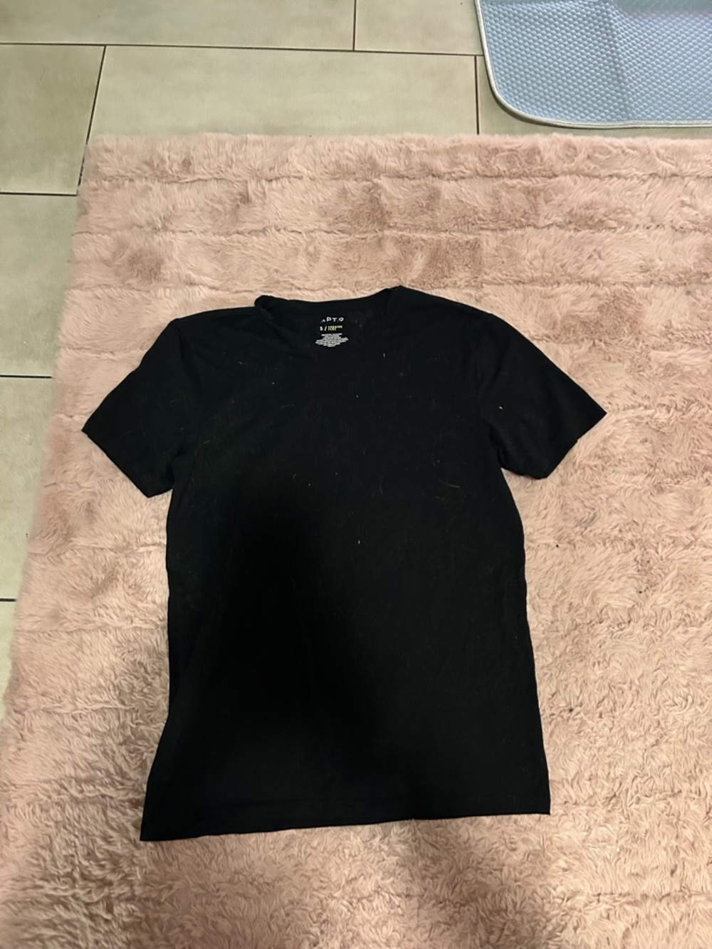 Apt. 9 Black Short Sleeve Crew Neck Tee
